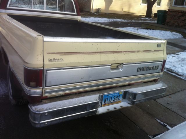 1981 Beige with maroon trim Chevrolet C-10 Standard Cab Pickup