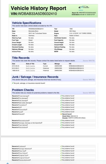 1980 Blue Mercedes-Benz 300-Series Sedan