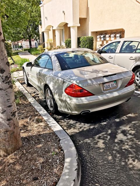 1980 Silver Mercedes-Benz SL-Class Convertible