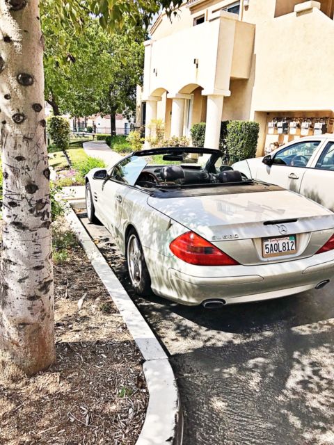 1980 Silver Mercedes-Benz SL-Class Convertible