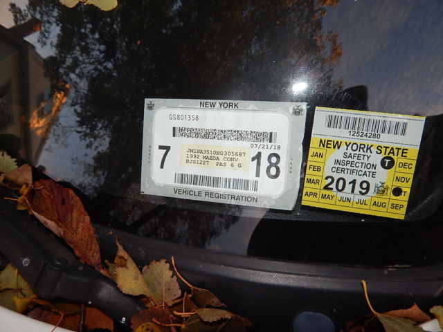 1992 Strato Blue Mica Mazda MX-5 Miata Convertible