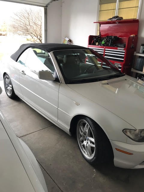 1994 White BMW 3-Series Convertible