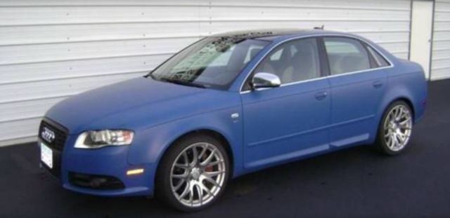 1980 Black/blue Audi S4 Sedan