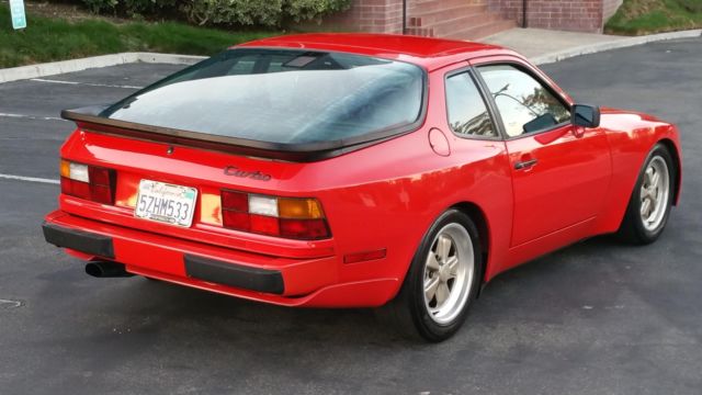 1986 Red Porsche 944 Turbo --