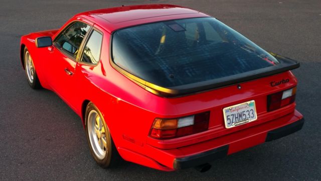 1986 Red Porsche 944 Turbo --
