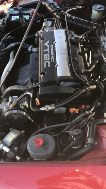 1993 Red Honda Prelude Coupe