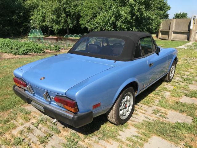 1982 lightblue Fiat 124 Spider Cabriolet