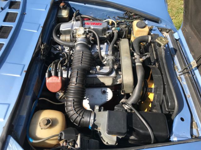 1982 lightblue Fiat 124 Spider Cabriolet