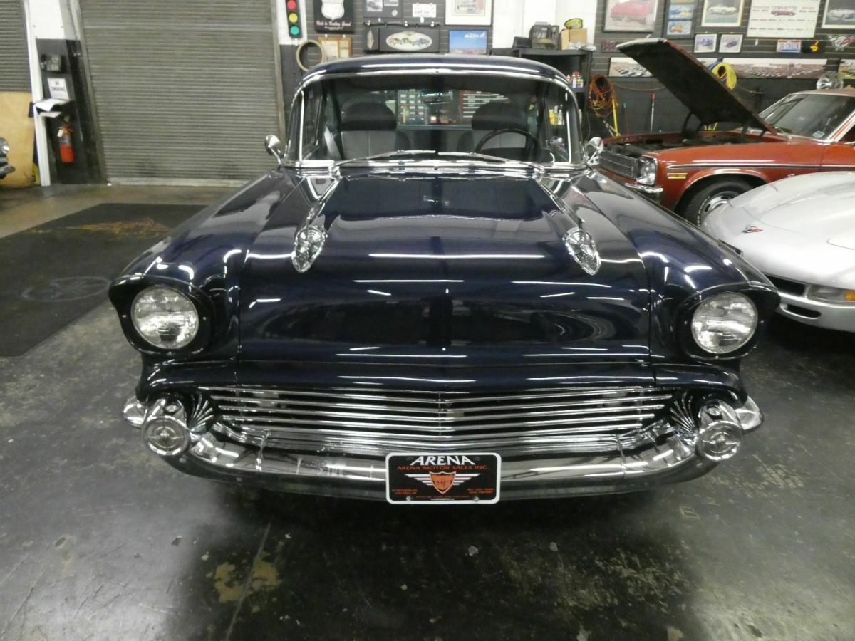 1957 Blue Chevrolet Bel Air/150/210 Sedan