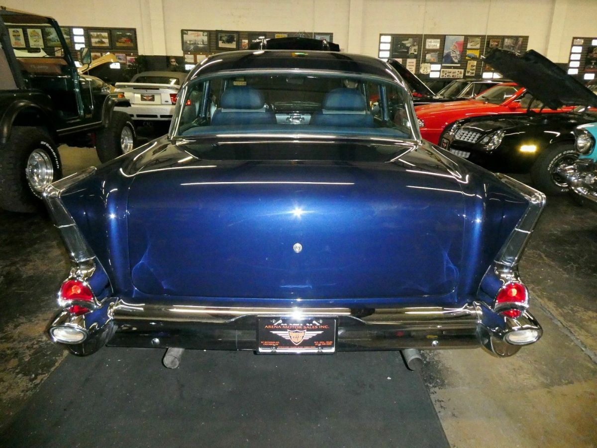 1957 Blue Chevrolet Bel Air/150/210 Sedan