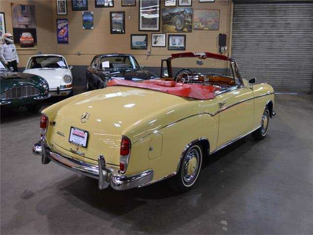 1959 Yellow Mercedes-Benz 200-Series Cabriolet