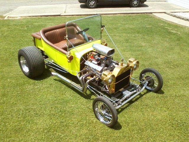1923 Yellow Ford Model T Convertible