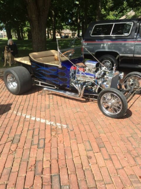 1923 Black/ Blue Flames Ford Model T T Bucket