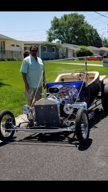 1923 Black/ Blue Flames Ford Model T T Bucket