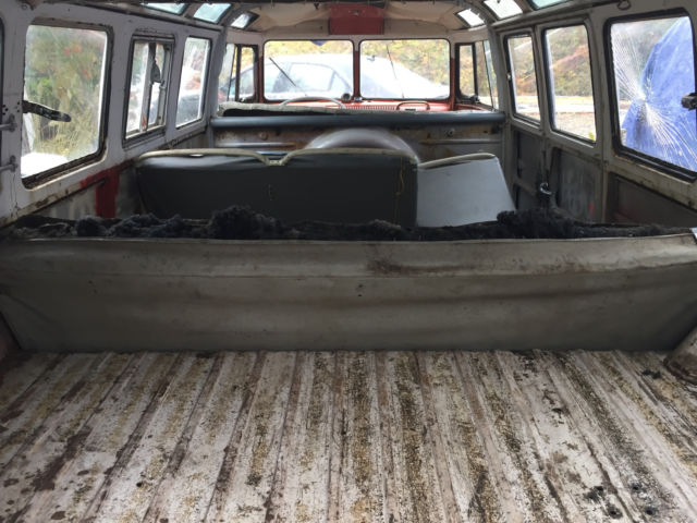 1961 Grey, original color L 53, Sealing Wax Red Volkswagen Bus/Vanagon Bus