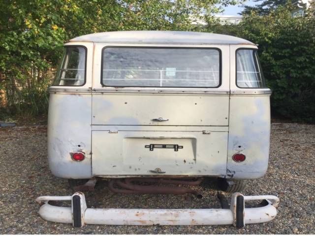 1961 Grey, original color L 53, Sealing Wax Red Volkswagen Bus/Vanagon Bus