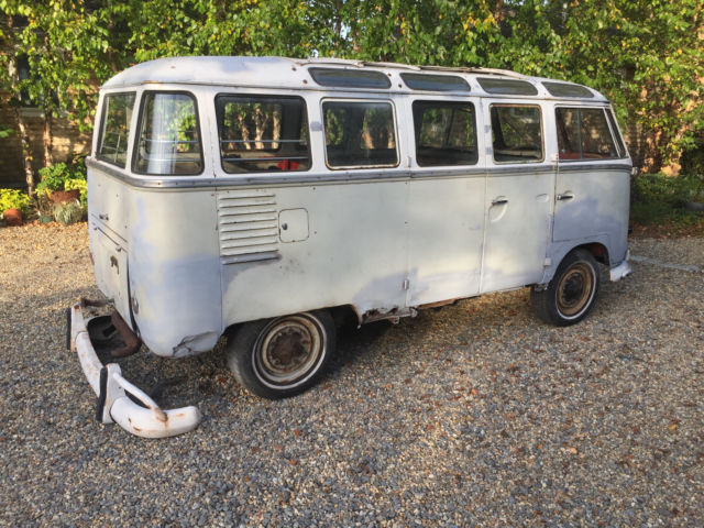 1961 Grey, original color L 53, Sealing Wax Red Volkswagen Bus/Vanagon Bus