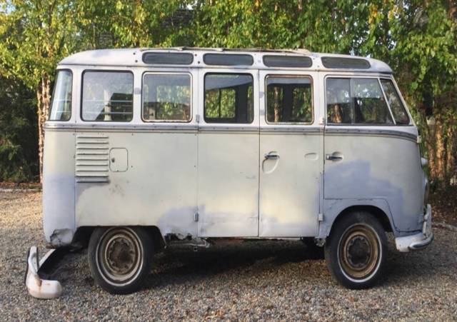 1961 Grey, original color L 53, Sealing Wax Red Volkswagen Bus/Vanagon Bus