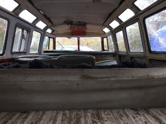 1961 Grey, original color L 53, Sealing Wax Red Volkswagen Bus/Vanagon Bus