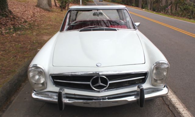 1964 White Mercedes-Benz SL-Class Convertible
