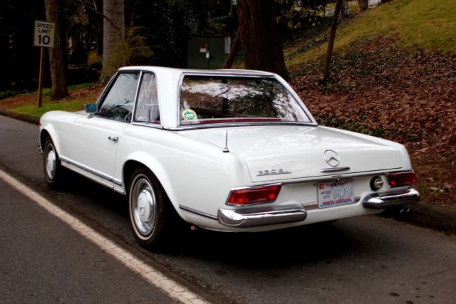 1964 White Mercedes-Benz SL-Class Convertible