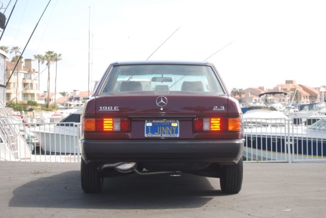 1986 587 Cabernet Red Metallic Mercedes-Benz 190-Series Sedan