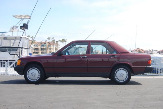 1986 587 Cabernet Red Metallic Mercedes-Benz 190-Series Sedan