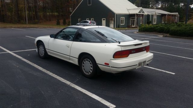 1989 White Nissan 240SX Hatchback