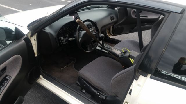 1989 White Nissan 240SX Hatchback
