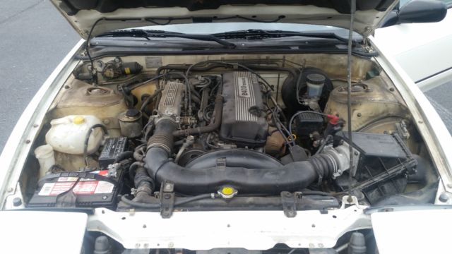 1989 White Nissan 240SX Hatchback