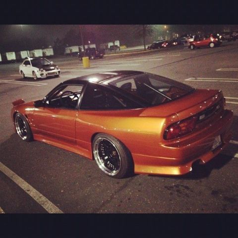 1991 Orange Nissan 240SX Coupe
