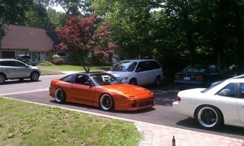 1991 Orange Nissan 240SX Coupe