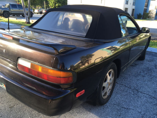 1992 Black / Mahogany Nissan 240SX Convertible