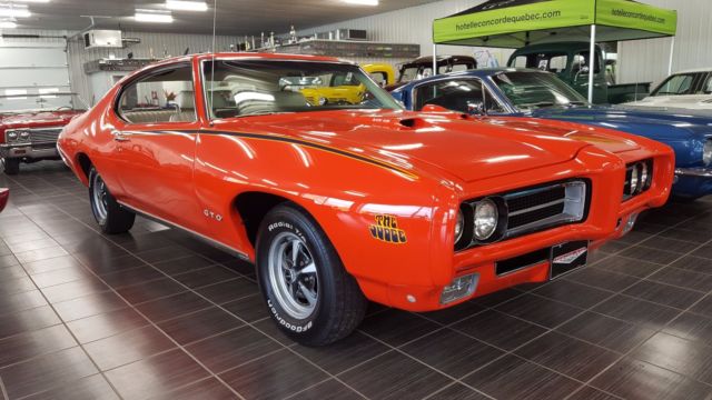 1969 Orange Pontiac GTO Coupe