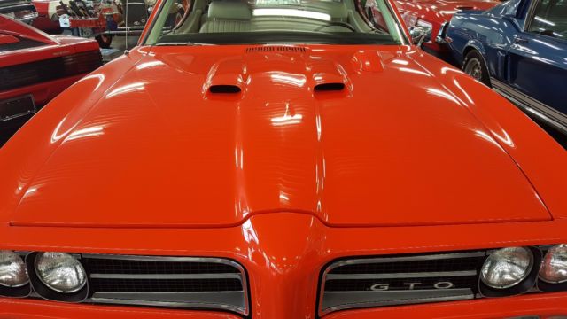 1969 Orange Pontiac GTO Coupe