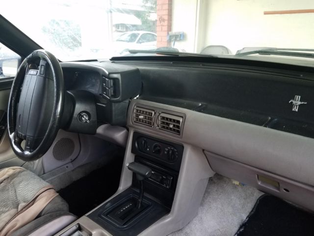 1990 Black Ford Mustang Hatchback