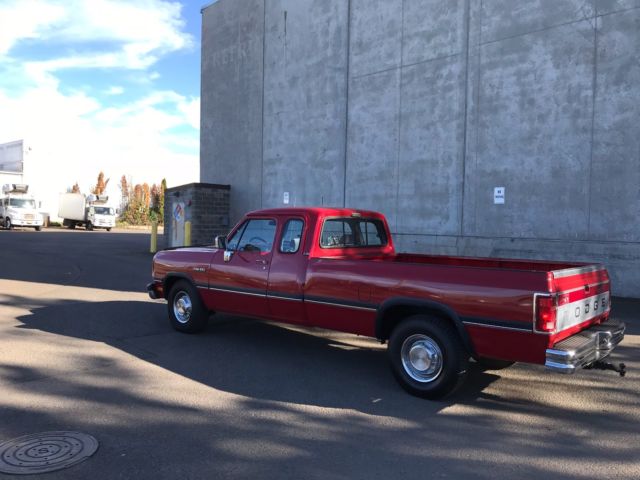1993 Red Dodge Other Pickups Standard Cab Pickup