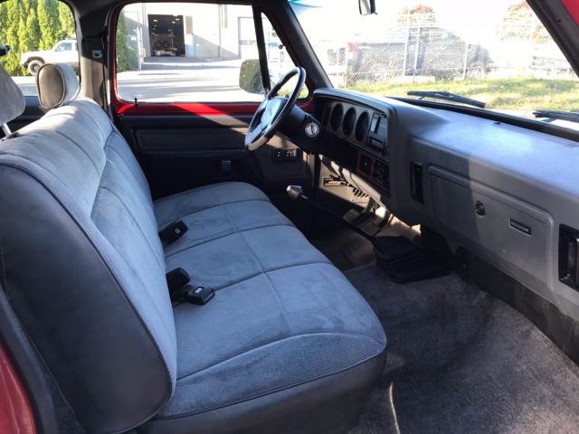 1993 Red Dodge Other Pickups Standard Cab Pickup