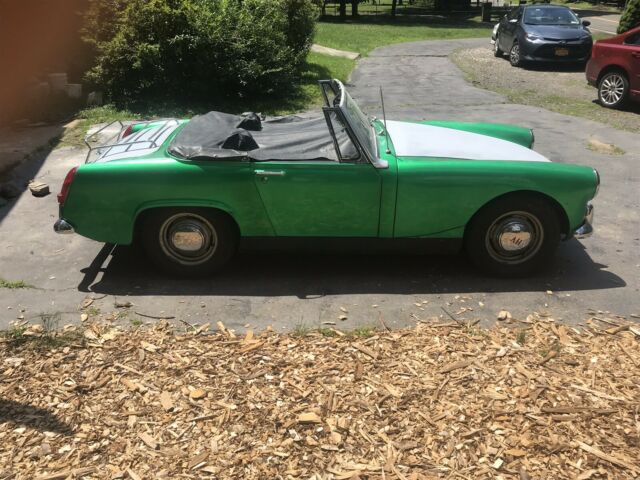 1968 Green Austin Healey Sprite Convertible