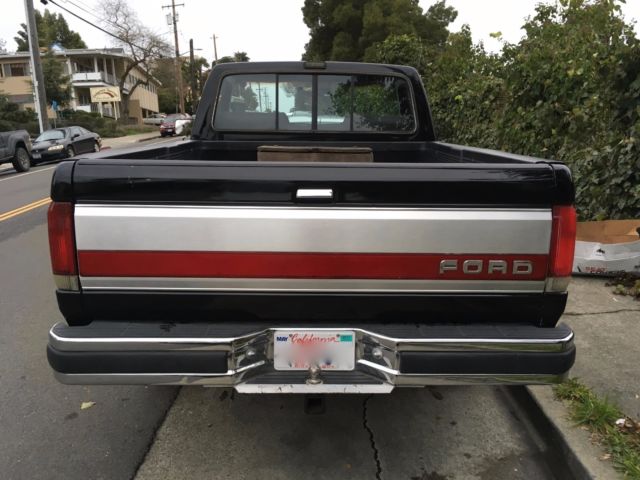 1990 Black Ford F-150 Cab & Chassis