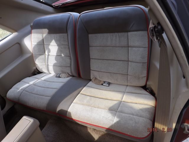 1986 Deep Canyon Red Ford Mustang Hatchback