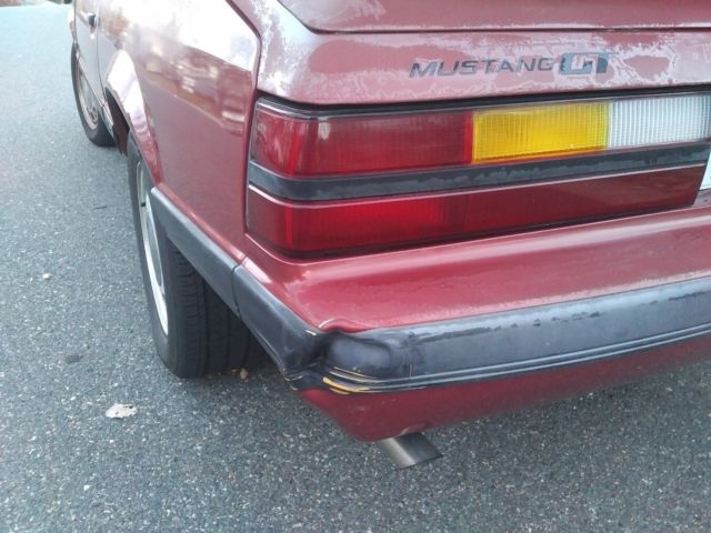 1986 Deep Canyon Red Ford Mustang Hatchback