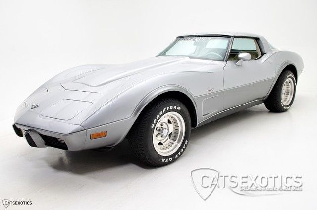 1978 Silver Chevrolet Corvette Convertible