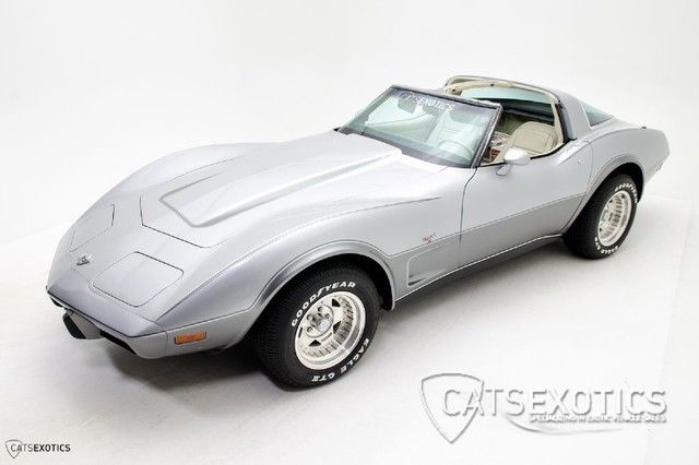 1978 Silver Chevrolet Corvette Convertible