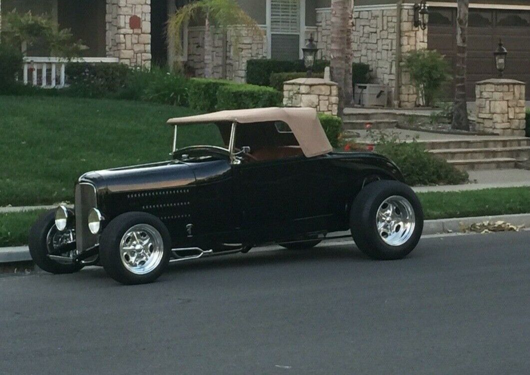 1928 Black Ford Model A Convertible
