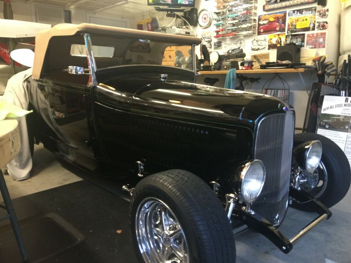 1928 Black Ford Model A Convertible