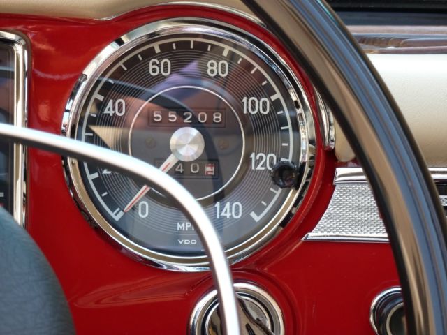 1968 Signal Red Mercedes-Benz 200-Series Coupe / Convertible