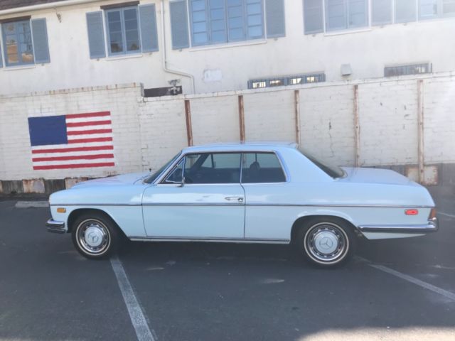 1973 Blue Mercedes-Benz 200-Series Coupe