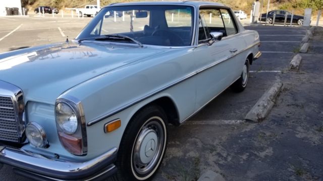 1973 Blue Mercedes-Benz 200-Series Coupe