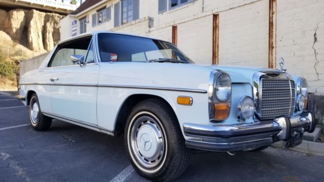 1973 Blue Mercedes-Benz 200-Series Coupe